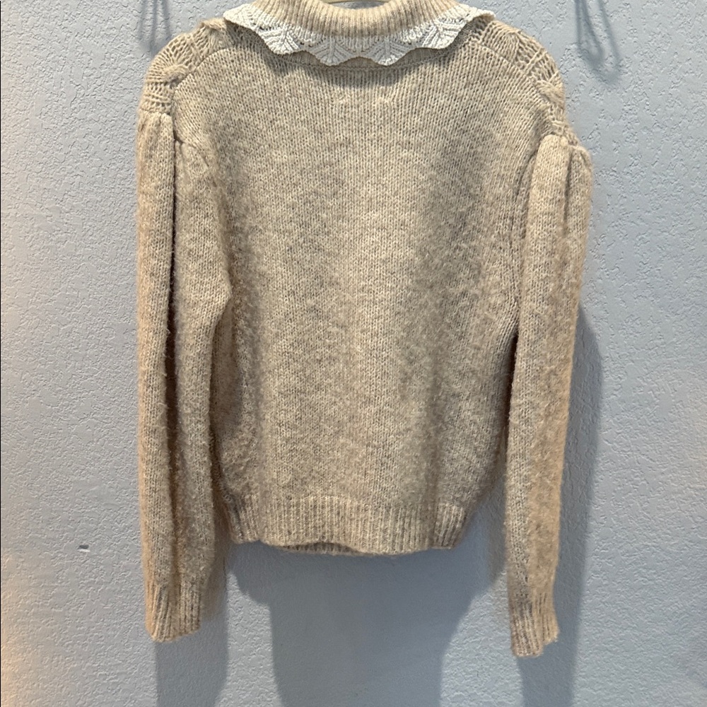 ZARA Cable Knit Sweater - Cream size 11-12 - Picture 2 of 2